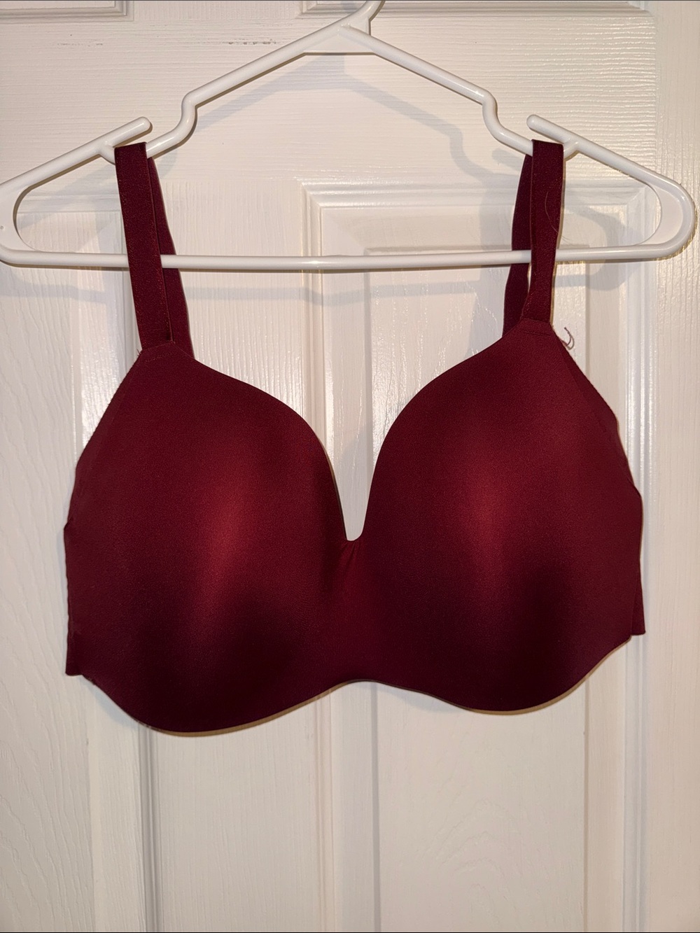 knix Deep Burgundy Smooth Molded Bra